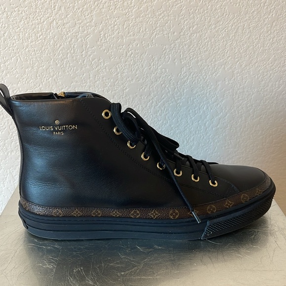 Louis Vuitton Stellar Sneaker Boot monogram tassel combat style shoe - Picture 5 of 15